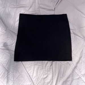 Simple black mini skirt